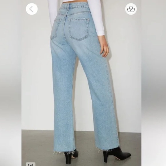 Dynamite Distressed Heidi Wide Leg Jeans excellent condition - Picture 5 of 9